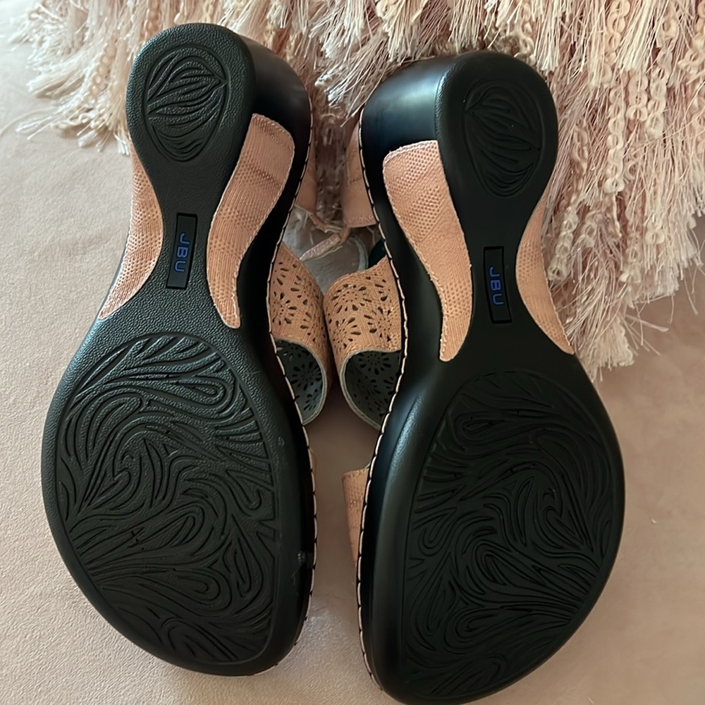 NWT JBU by Jambu pink shimmer sandals. Size 7 1/2 - Picture 6 of 6